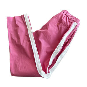NWT Zadig & Voltaire $298 Pomelo Cotton Pant 38 Pink White Military Side Stripe
